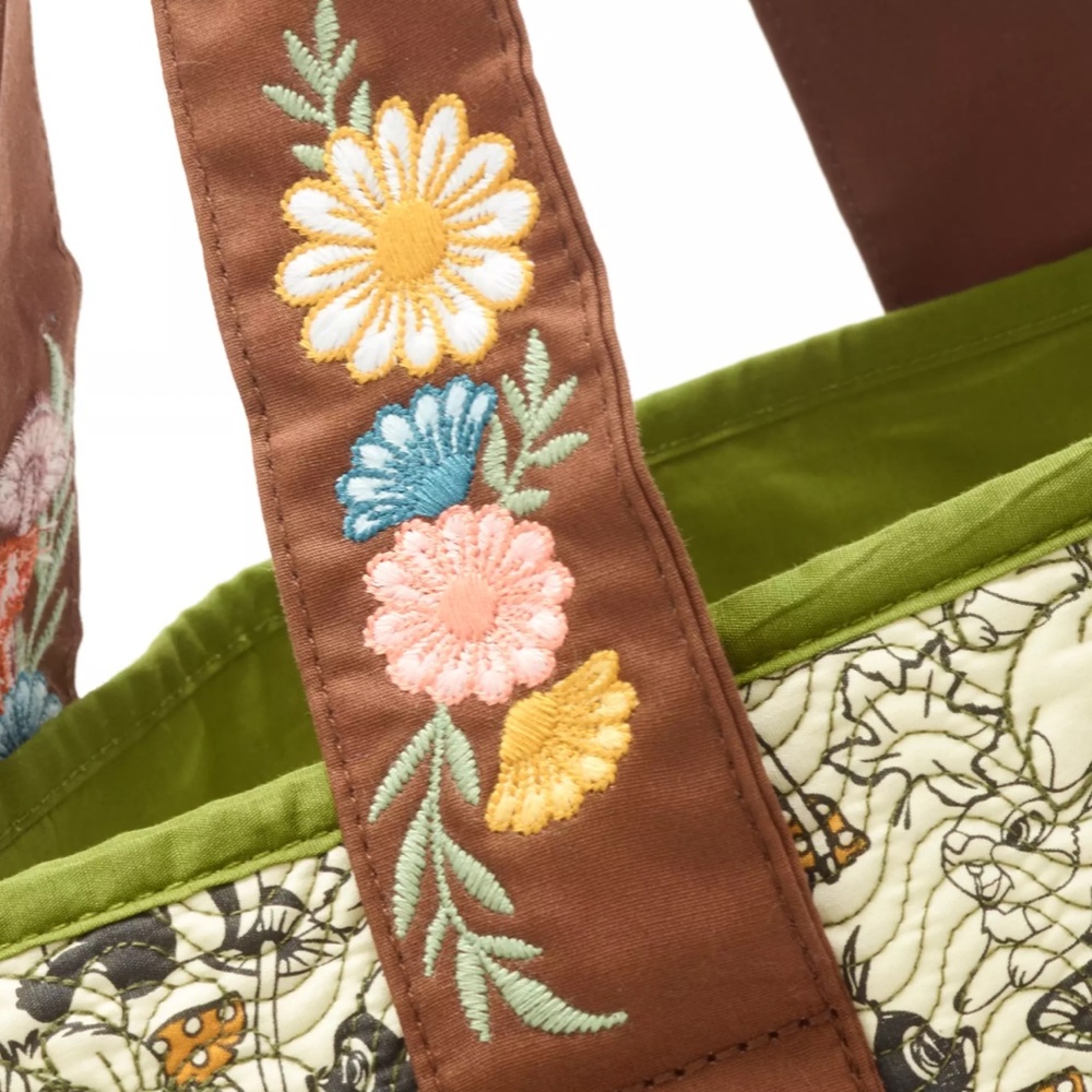 Disney Parks Bambi Comfy and Cozy Quilted Tote Bag - NEW - Picture 3 of 4